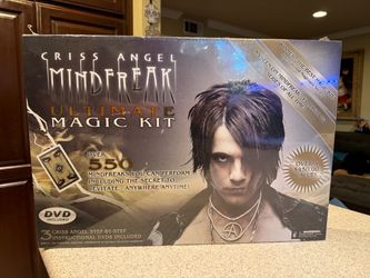 Sealed. Criss Angel Mind Freak Ultimate Magic Kit Over 550 Magic Book Tricks & DVDs