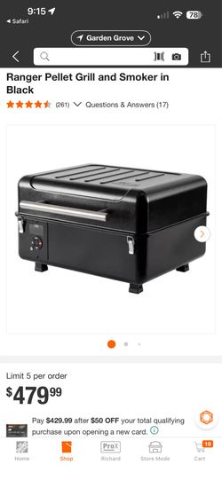 Traeger Ranger Pellet Grill and Smoker