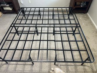 King size mattress metal bed frame