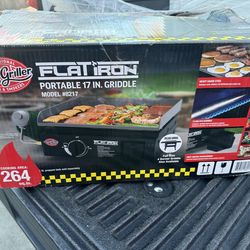 Char-Griller Flat Iron Portable 17-inch Gas Griddle