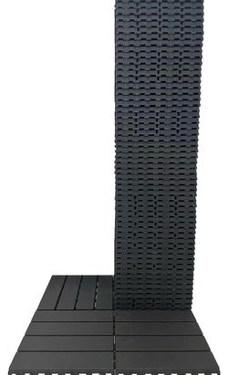New 60 sq. ft Plastic Interlocking Deck Tiles,60 PCS Patio Deck Tiles,12"x12"