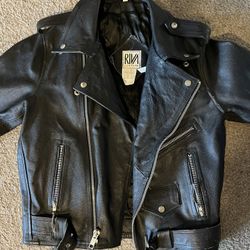 Leather Biker Jacket 