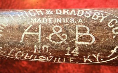 Louisville slugger bat (1932-52) Hillerich & Bradsby - Joe Cronin Safe Hit model