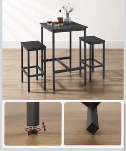 Bar Set with Stools and Chairs