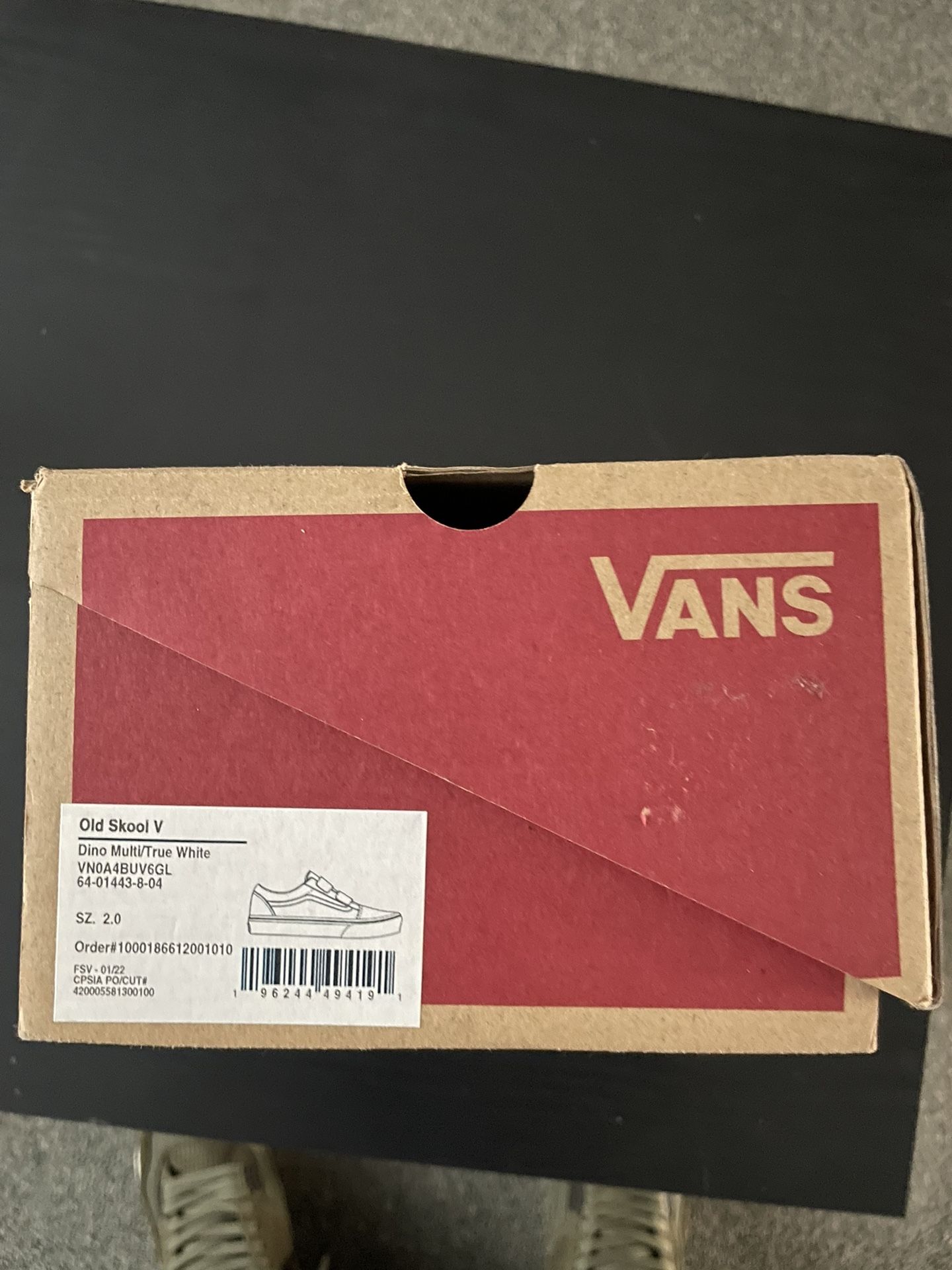 Vans Dinos Size (2)