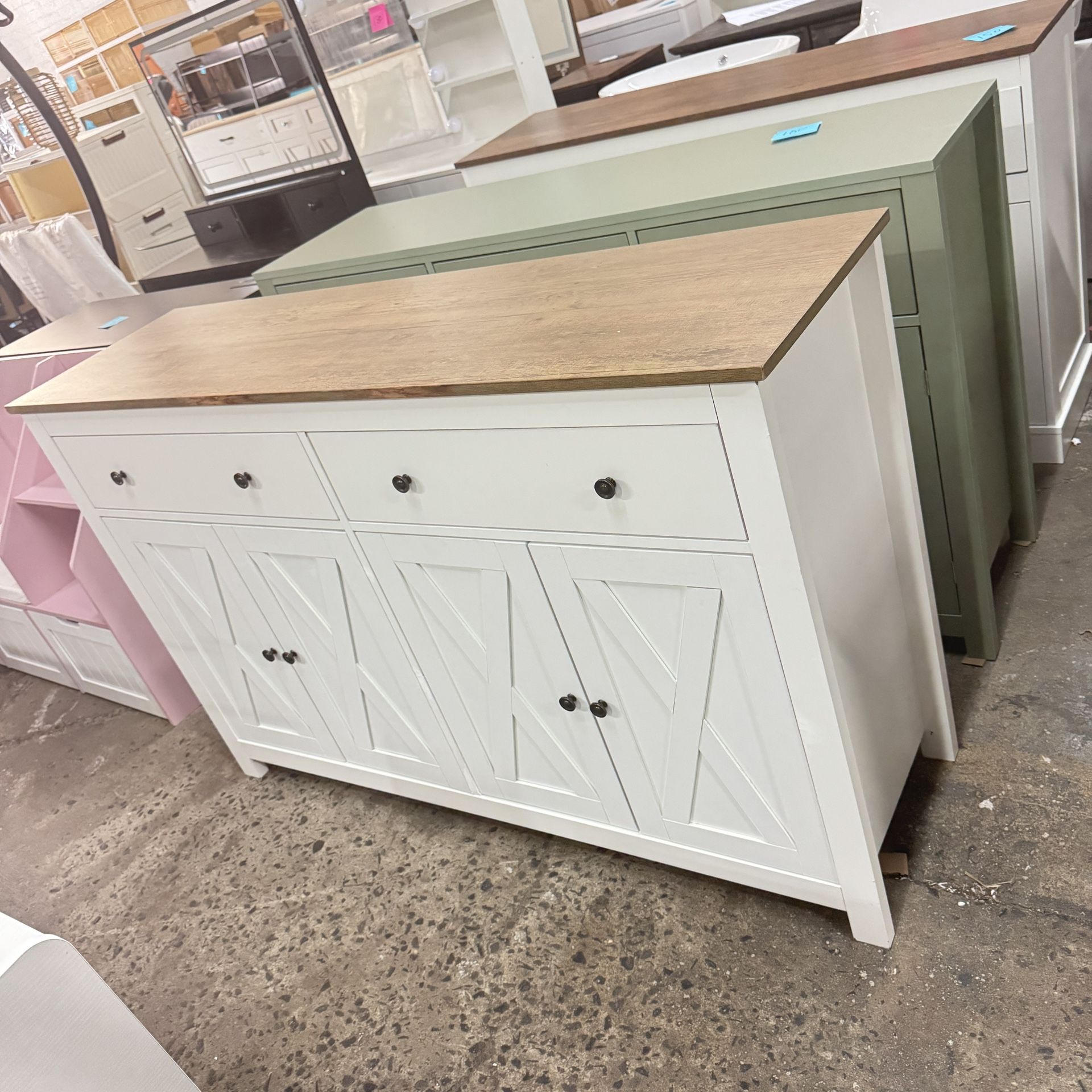 Sideb oard Buffet Cabi net with Storage, 55"