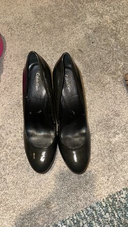 Calvin Klein Black Patent Leather Pumps