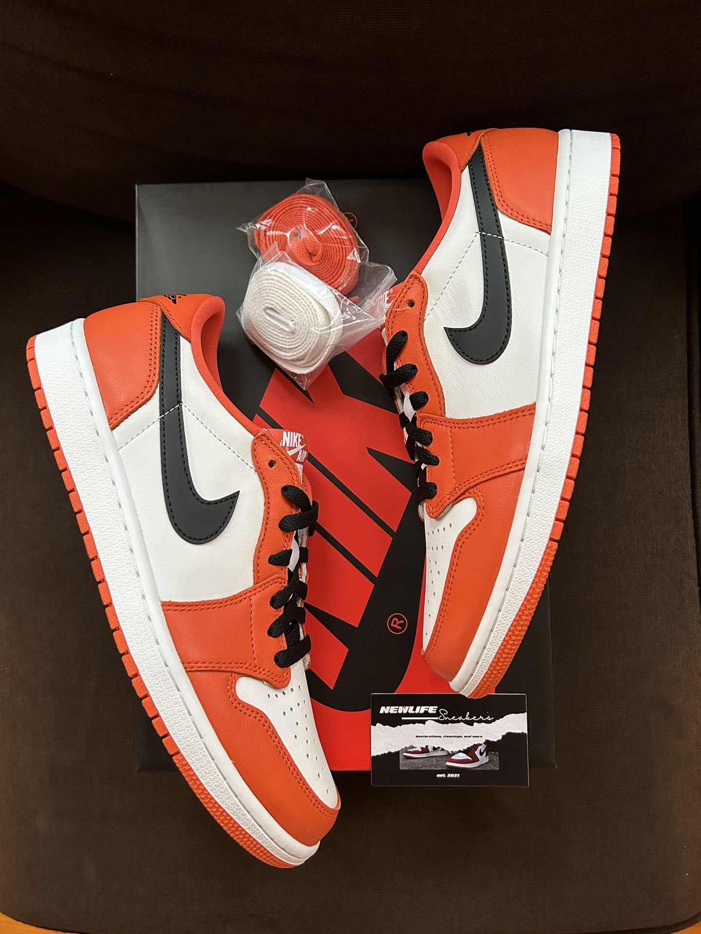 Jordan 1 Low Og Starfish Size 10.5