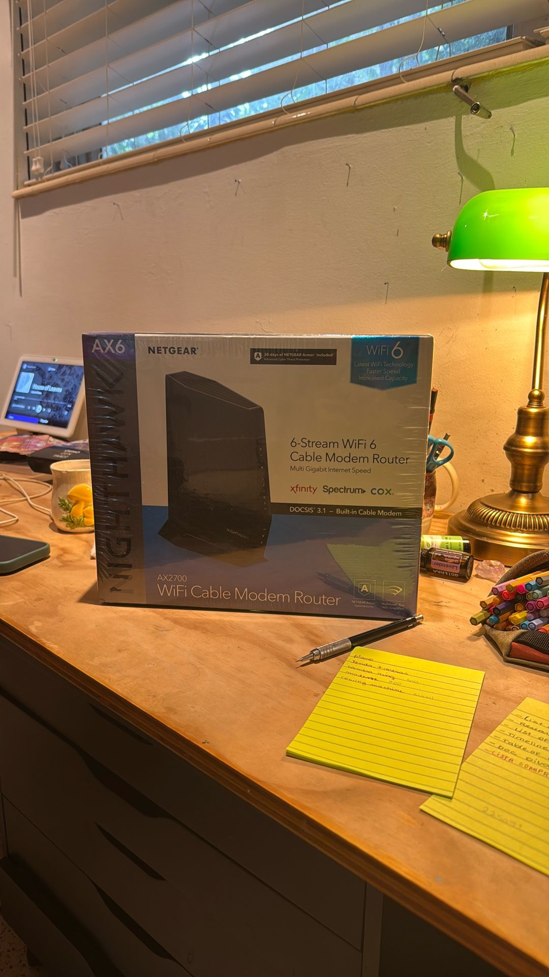 NETGEAR Nighthawk Cable Modem and WiFi 6 Router Combo (CAX80) - Compatible with All Major Cable Providers incl. Xfinity, Spectrum, Cox - Cable Plans u