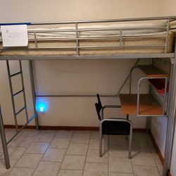 Twin Bunk Bed And Desk. Must Sale, Make Offer.