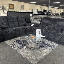 Power Recliner Sofa & Loveseat. 🚚WE DELIVER🚚