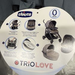 Chicco Trio Love from Milan, Italy (stroller, car seat, bassinet)
