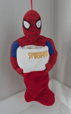 Vintage 2004 Marvel Spider-Man 20" Applique Christmas Stocking 