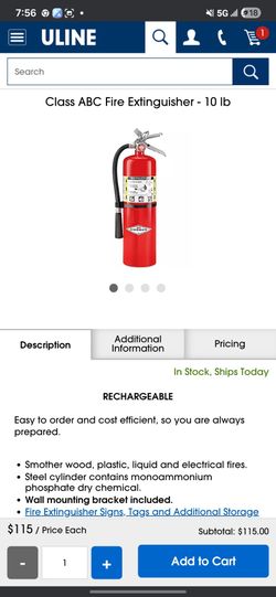 ABC fire extinguisher