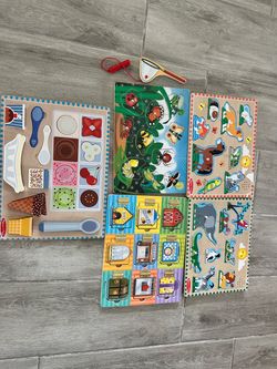 Melissa & Doug Wooden Puzzle Set Bundle