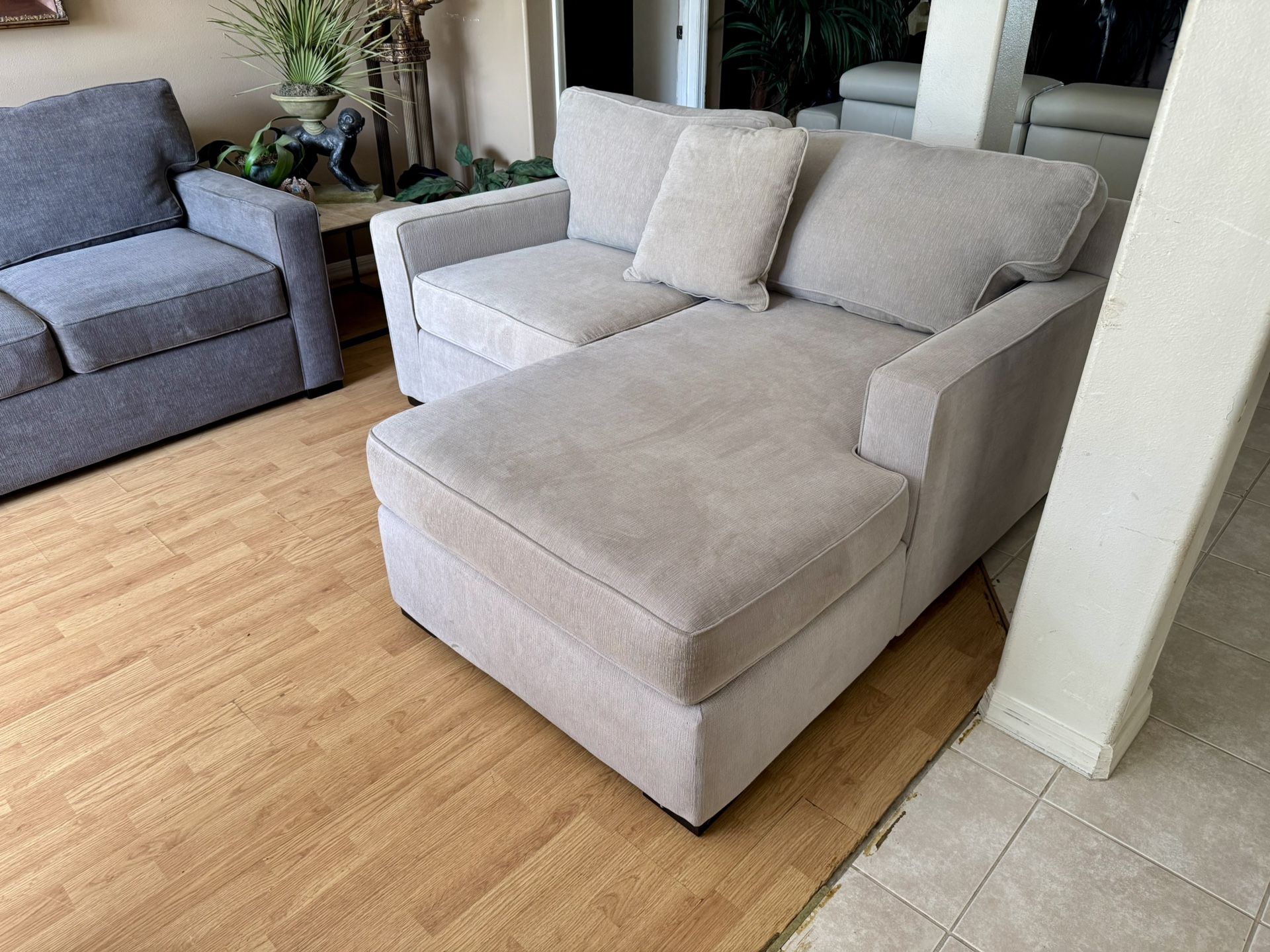 Apartment Size Heavenly Chroma Chaise Lounge Sofa