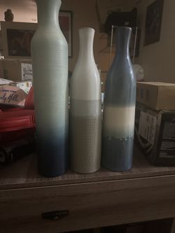Blue Decor Vases 
