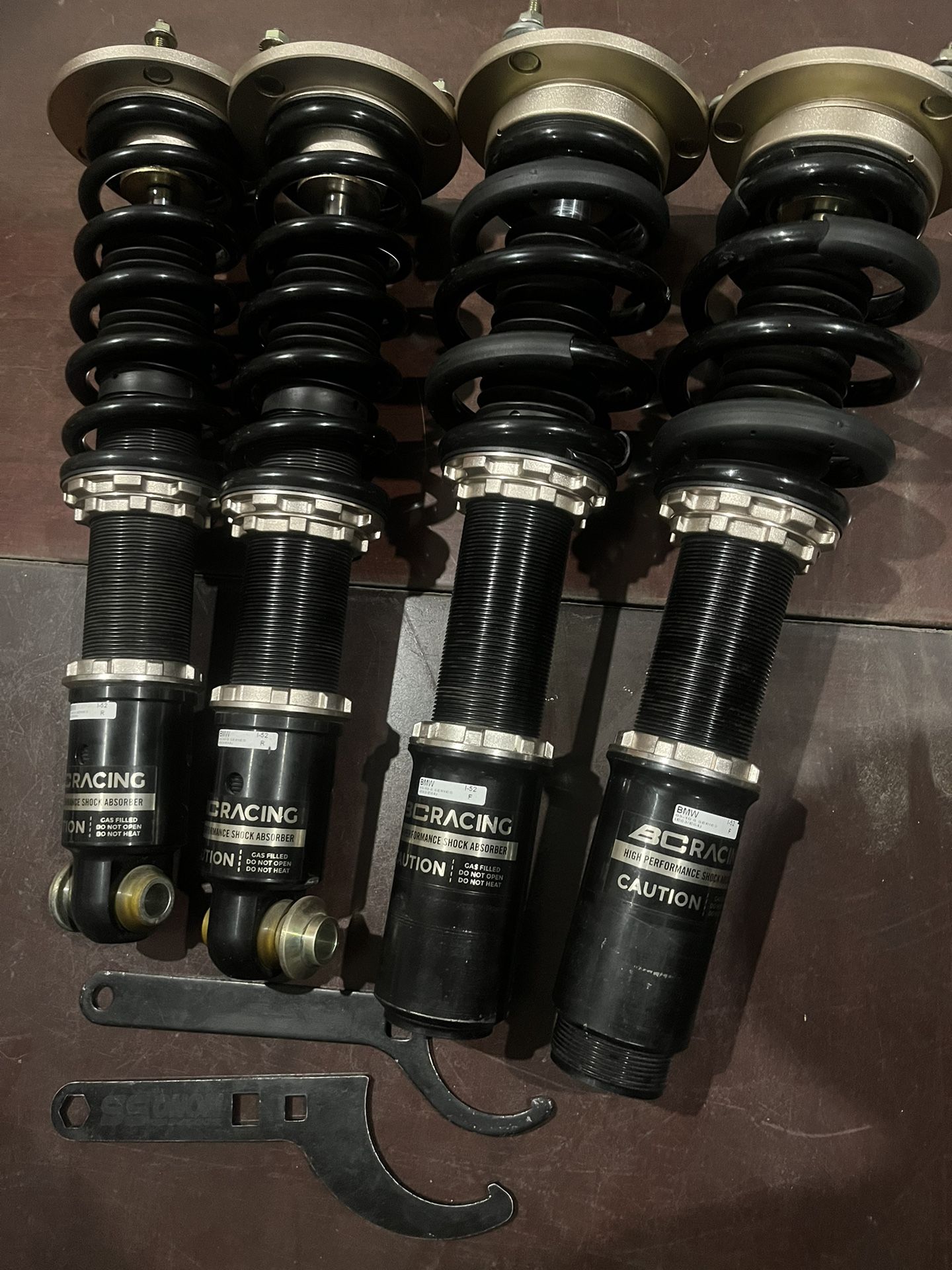 BMW serie 6 BC Racing Coilover Suspension Kit - E63 E64 645Ci 650i M6. Year 2003 to 2010
