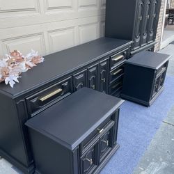 🥂Gorgeous Black 4Piece Bedroom Set