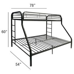 Bunk bed + full mattress + Twin mattress / Litera + Colchón Full + Colchón Twin