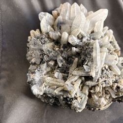 Large Smoky Quartz Crystal with Pyrite clusters – 9 lb Display Specimen