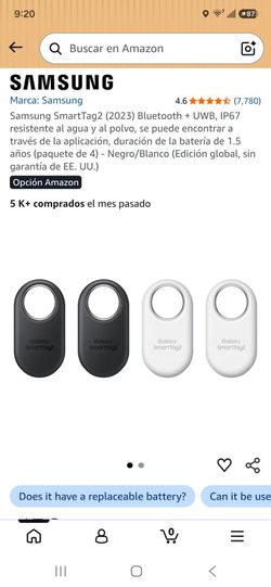 Samsung SmartTag2 (2023) Bluetooth + UWB, IP67 resistente al agua y al polvo, se puede encontrar a través de la aplicación, duración de la batería de 