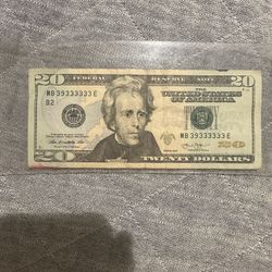Rare 20 Dollar bill