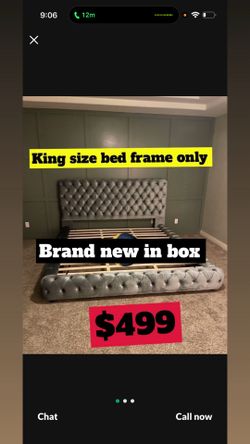 King frame only / mattress sold separately
