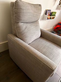 Grey glider chair