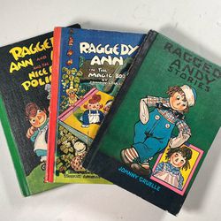 Three Raggedy Ann and Andy Books- 1960s