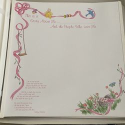 Baby Girl Scrap Book, Creative Memories, Family Tree Life Details 