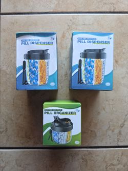 Pill Dispenser and Organizer Bundle – 3 Pack