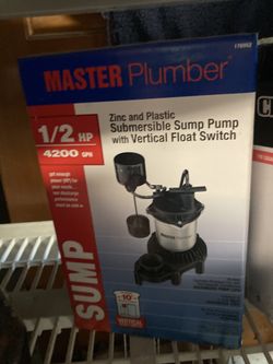 Master Plumber 1/2 HP Sump Pump 