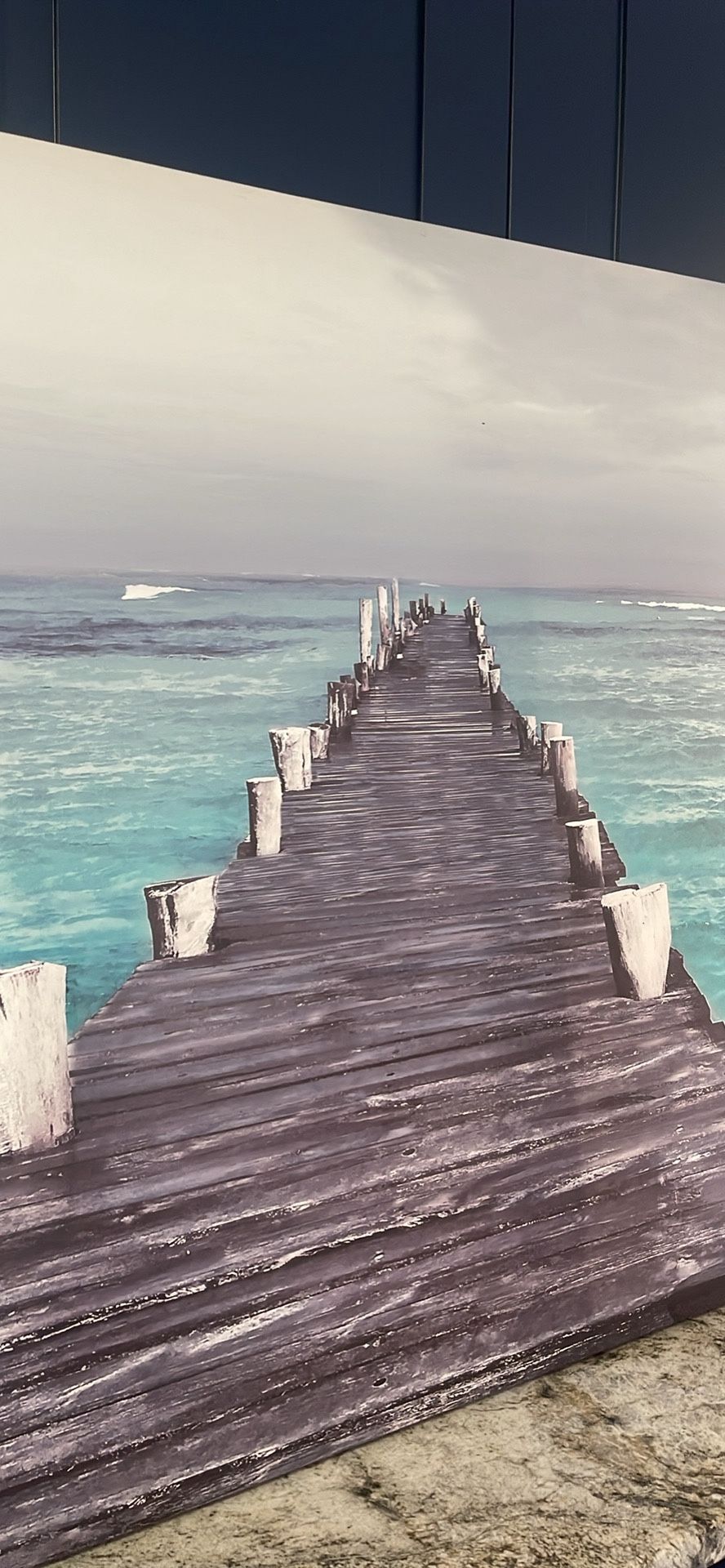 Ocean Pier Canvas Wall Art