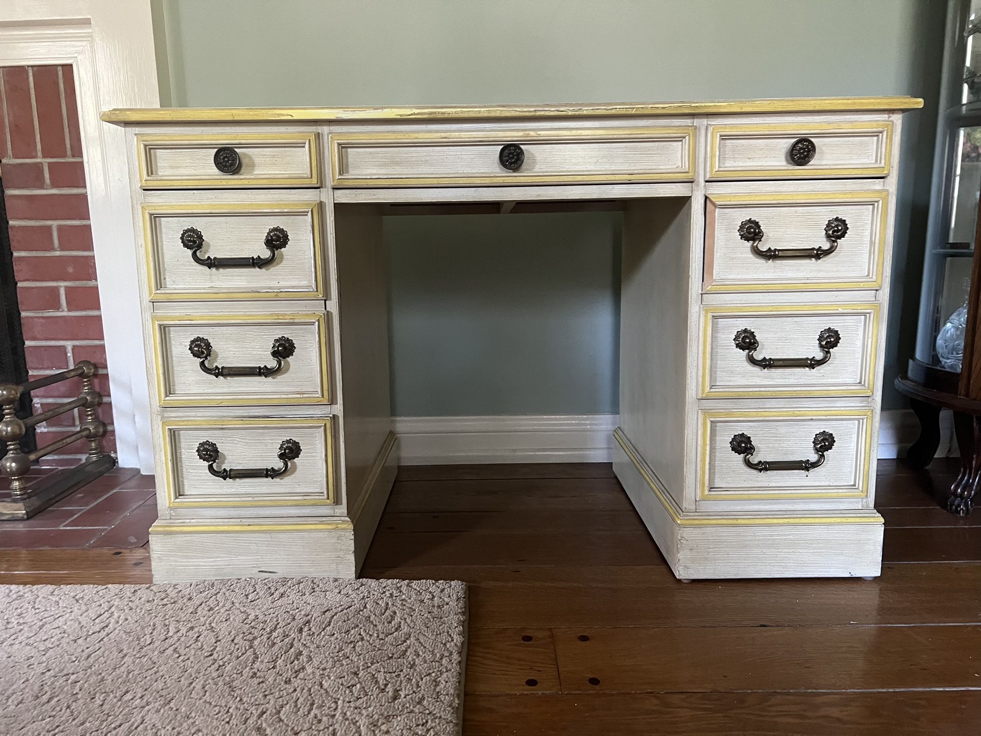 Wood Desk, Solid, W46.H29.D23