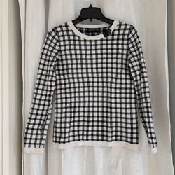 Jones New York Checkered Sweater - Size S