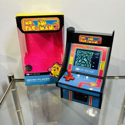 My Arcade Ms. Pac-Man Micro Player Retro Arcade Machine Opened Box