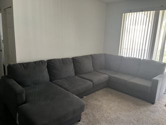 Large grey sectional