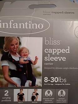 Infantino baby carrier, black/maroon
