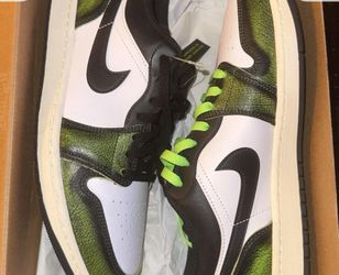 Wear Away Electric Green Jordan 1 Low