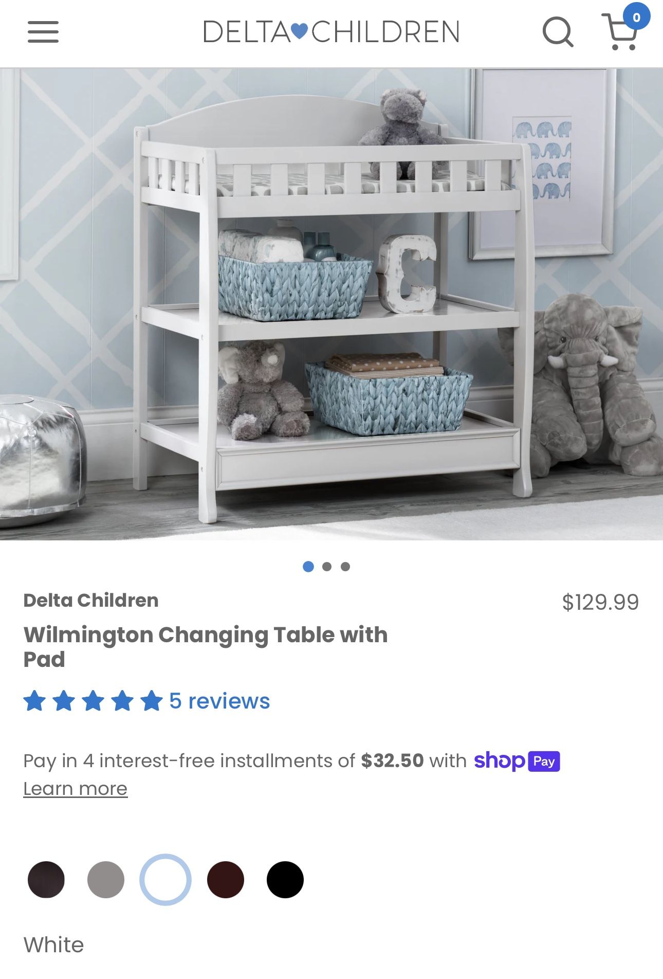 DELTA CHANGING TABLE