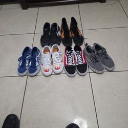 6 Pair of Vans Shoes 
