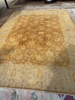 Handmade Rug Large Floral Area Rug 8 1/2’ x 12’