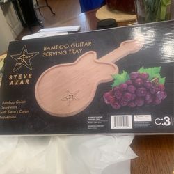 Bamboo Guitar Serving Tray