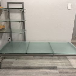 Frosted Glass TV Stand Or Table