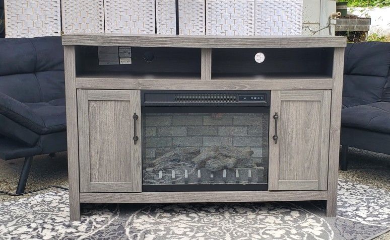 TV Stand With Electric Fireplace