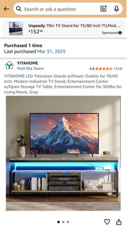 Grey TV stand