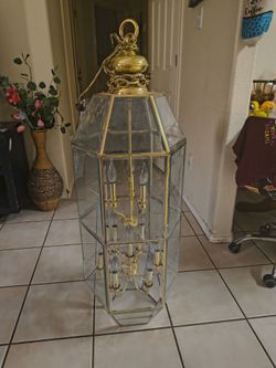 Lámpara de kristal de techo