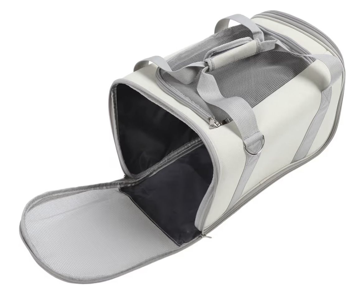 Cat, Foldable Adjustable Strap Breathable Large Capacity Pet for Big Medium Cats and Puppy up to 16lbs,Thickened PE Bottom Board Bag Oxford Cloth Sing