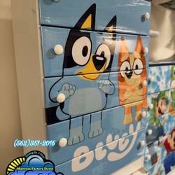 Bluey Five Drawer Dresser Chest Cajonera Comoda Nueva Compressed 